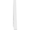 Ekena Millwork Pitch Riley Architectural Grade PVC Gable Pediment, 48"W x 10"H x 1"P (5/12) GPP048X010X100RIL - alternate 3